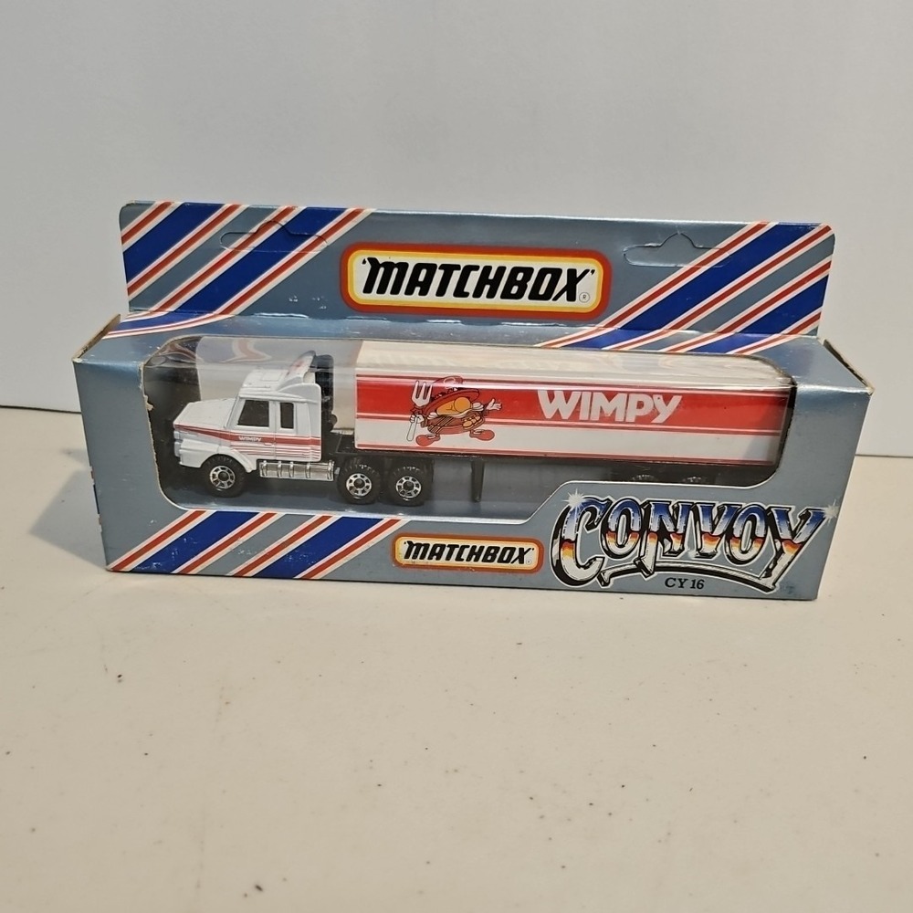 1983 Matchbox Convoy - WIMPY BURGERS SCANIA BOX TRUCK  - # CY16